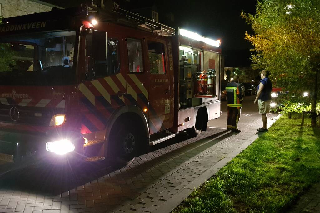 Brand in meterkast van woning