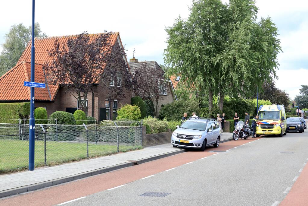 Motorrijder gewond bij verkeersongeval