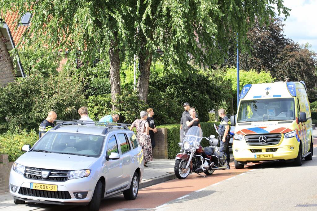 Motorrijder gewond bij verkeersongeval