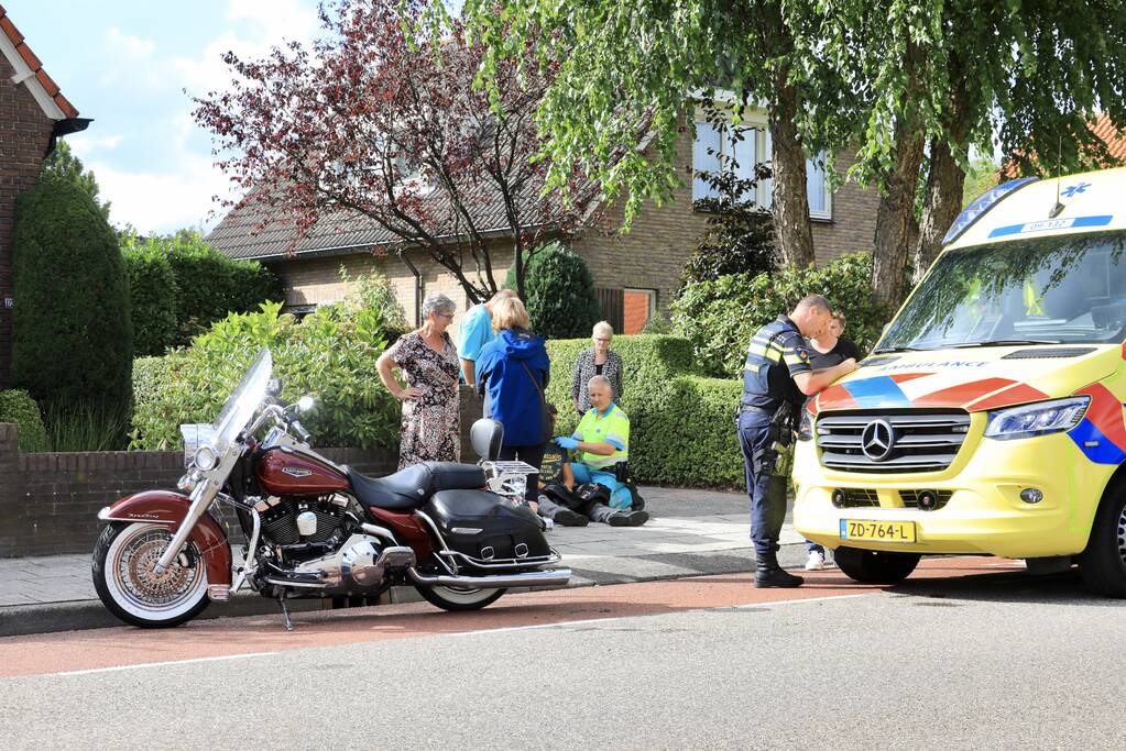 Motorrijder gewond bij verkeersongeval