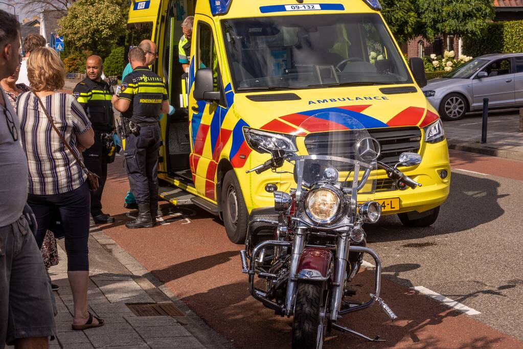 Motorrijder gewond bij verkeersongeval