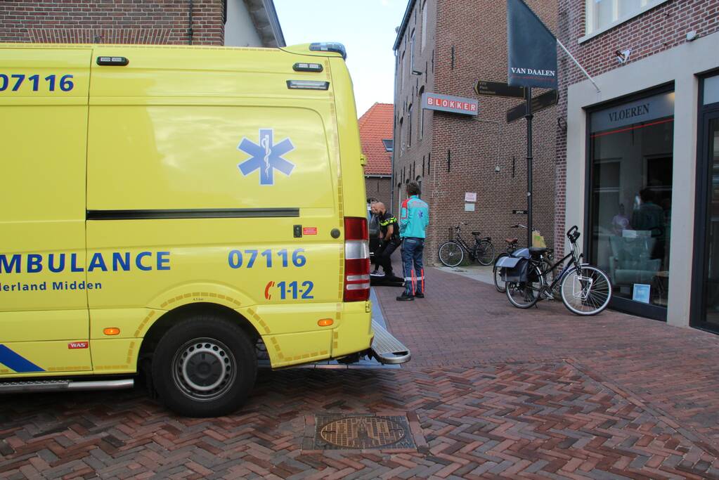 Fietser gewond na val van fiets