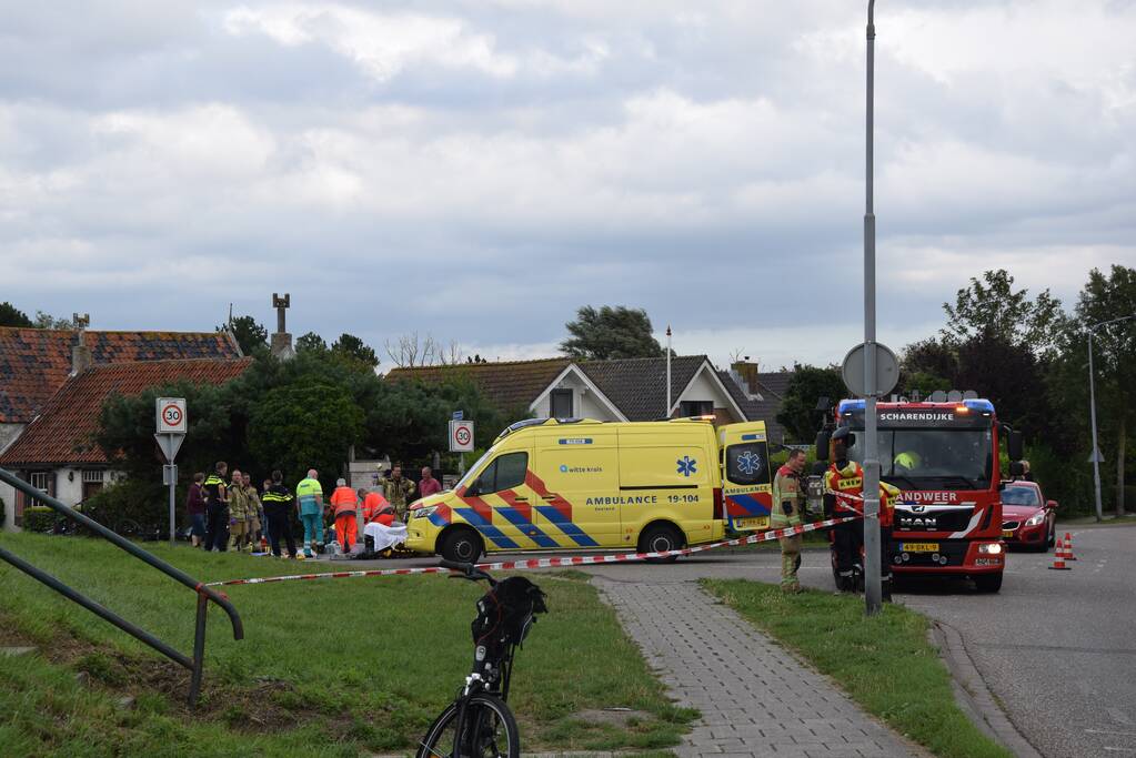 Fietser zwaargewond na ongeval