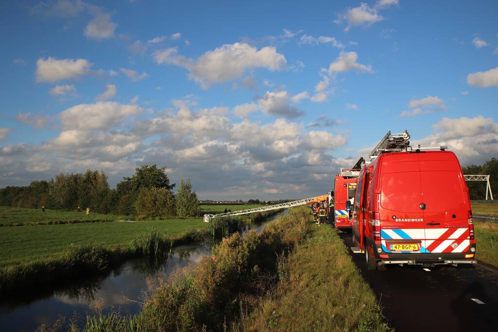 Zoekactie naar boeven in maisveld en water