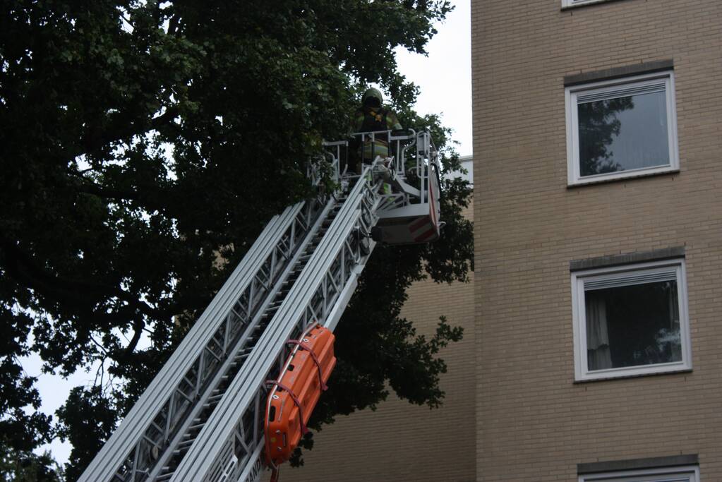 Loshangende takken verwijderd voor ingang
