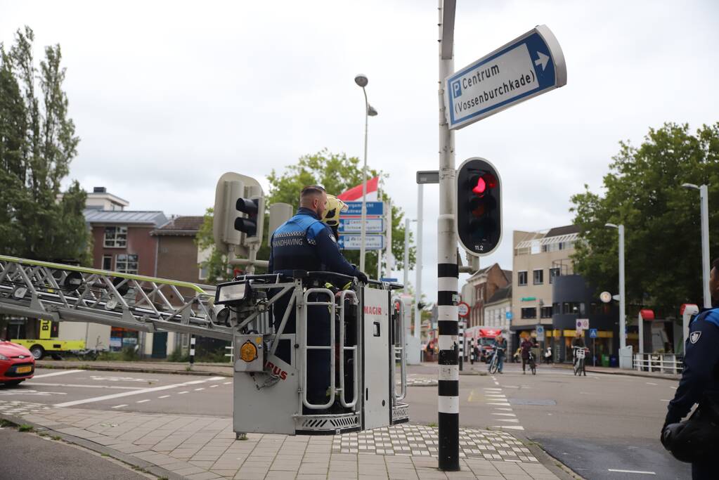 Loshangende bewegwijzeringsbord verwijderd bij storm Francis