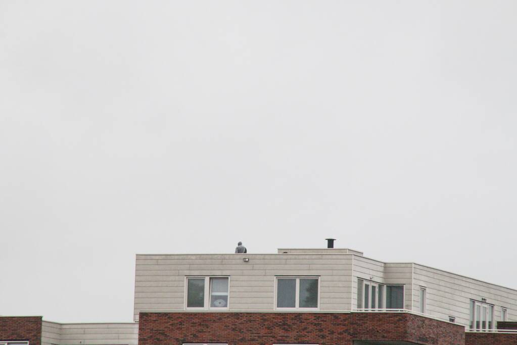 Man met verward gedrag gooit stenen vanaf dak naar agenten