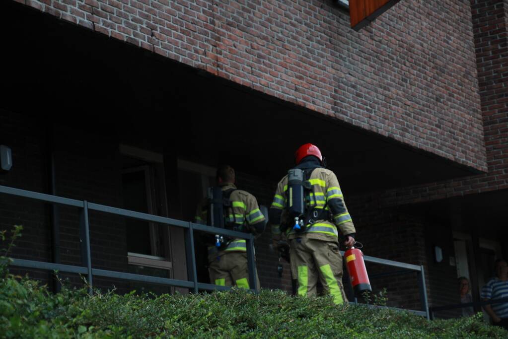 Woning geventileerd na brand in keuken