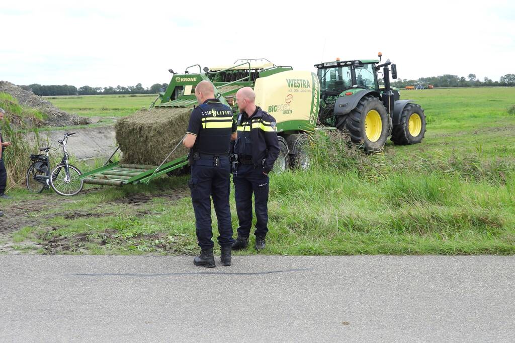 E-biker komt in botsing met grootpakpers