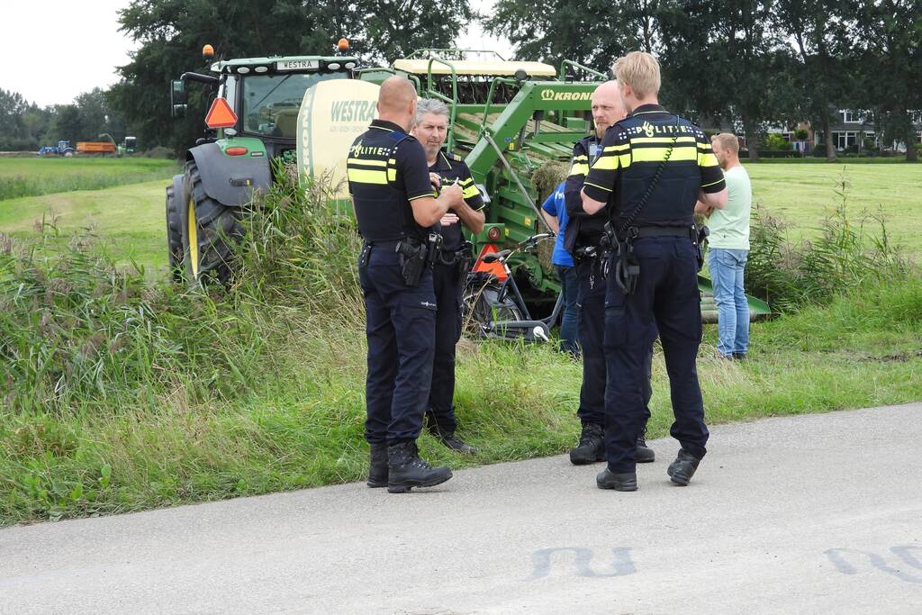 E-biker komt in botsing met grootpakpers