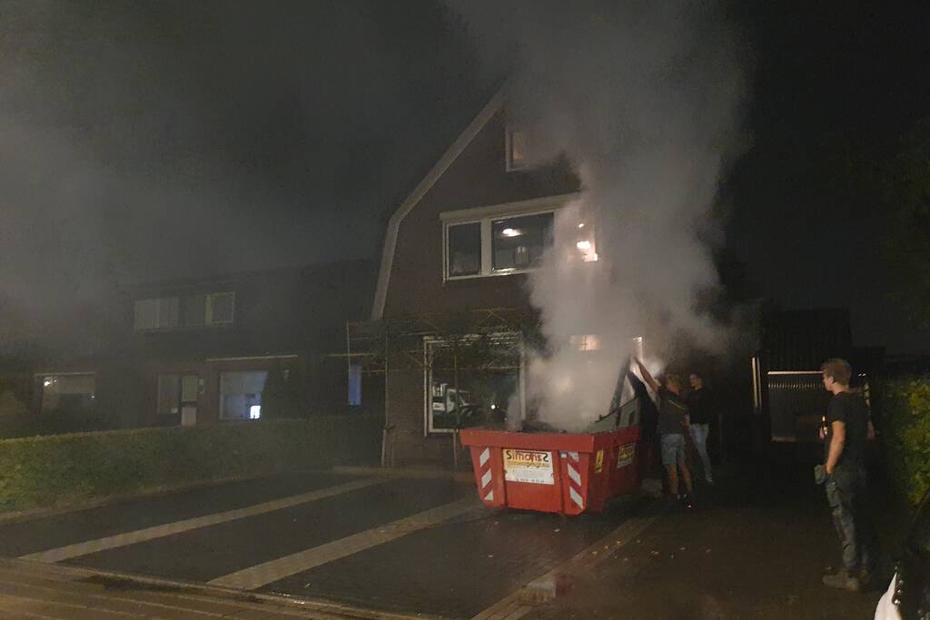 Opnieuw brand in bouwcontainer