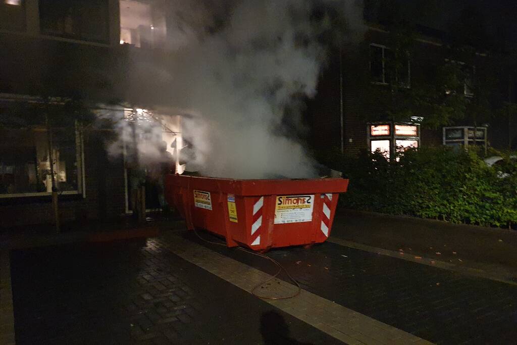 Opnieuw brand in bouwcontainer