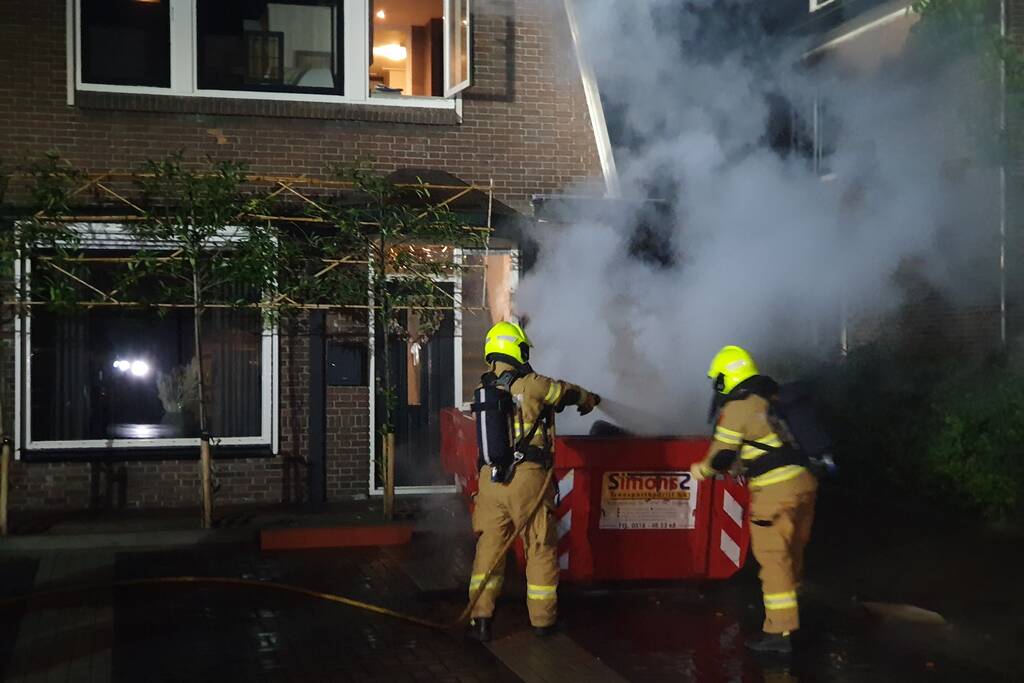 Opnieuw brand in bouwcontainer