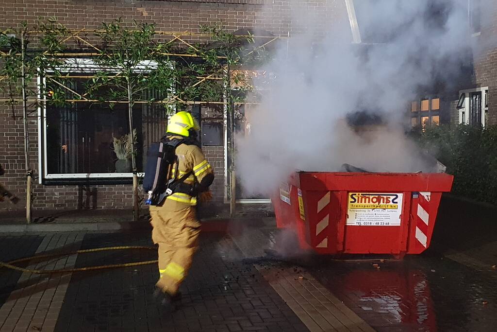 Opnieuw brand in bouwcontainer
