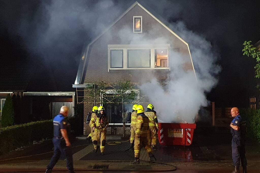Opnieuw brand in bouwcontainer