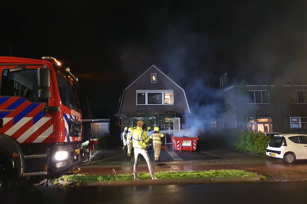 Opnieuw brand in bouwcontainer