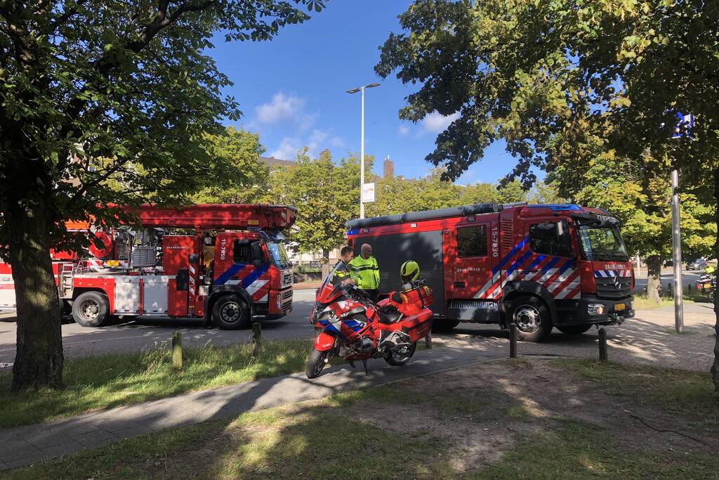 Brand in parkeergarage Malieveld