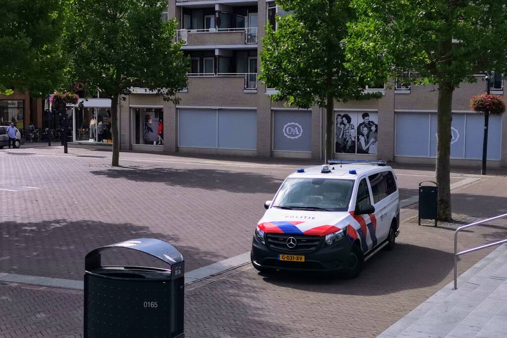 Centrum afgezet na aantreffen van verdachte tas