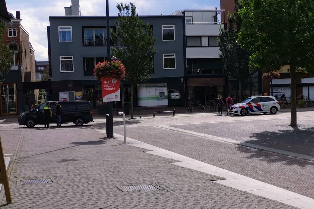 Centrum afgezet na aantreffen van verdachte tas