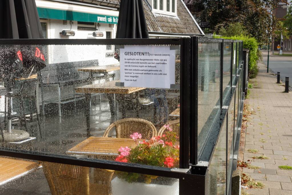 Café De Kuil gesloten na overtreding coronaregels
