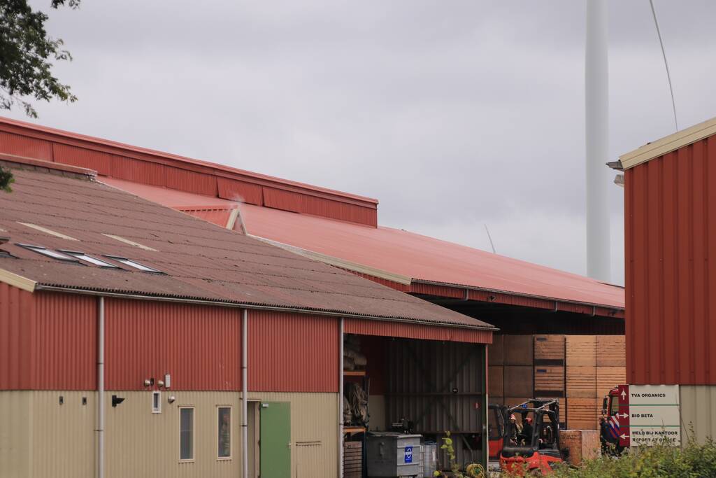 Grote brand in loods Van Andel Bio
