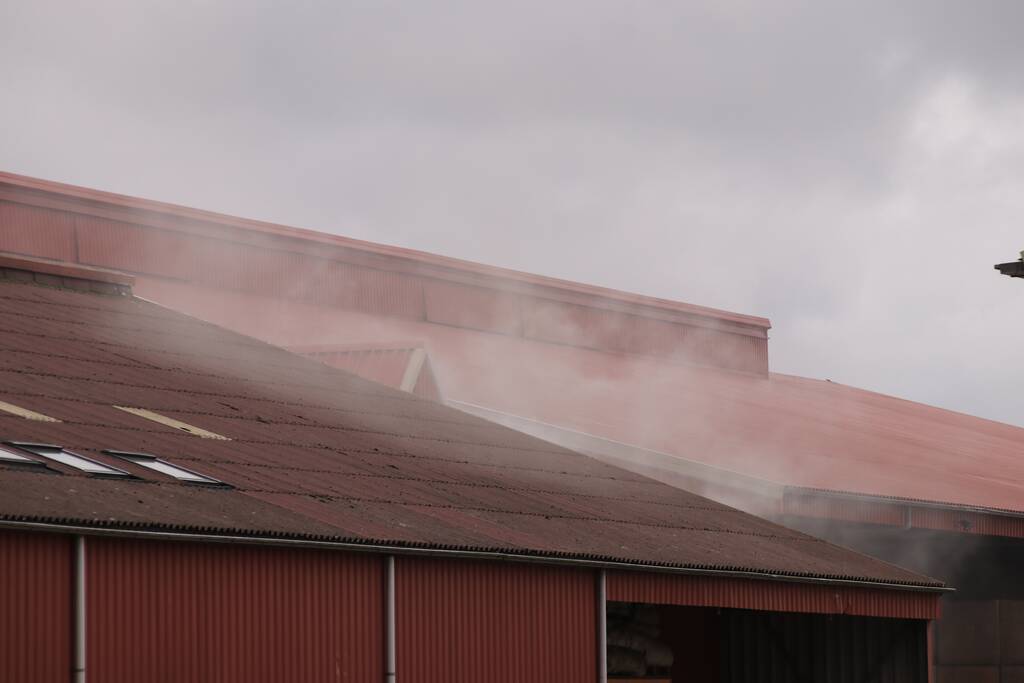 Grote brand in loods Van Andel Bio