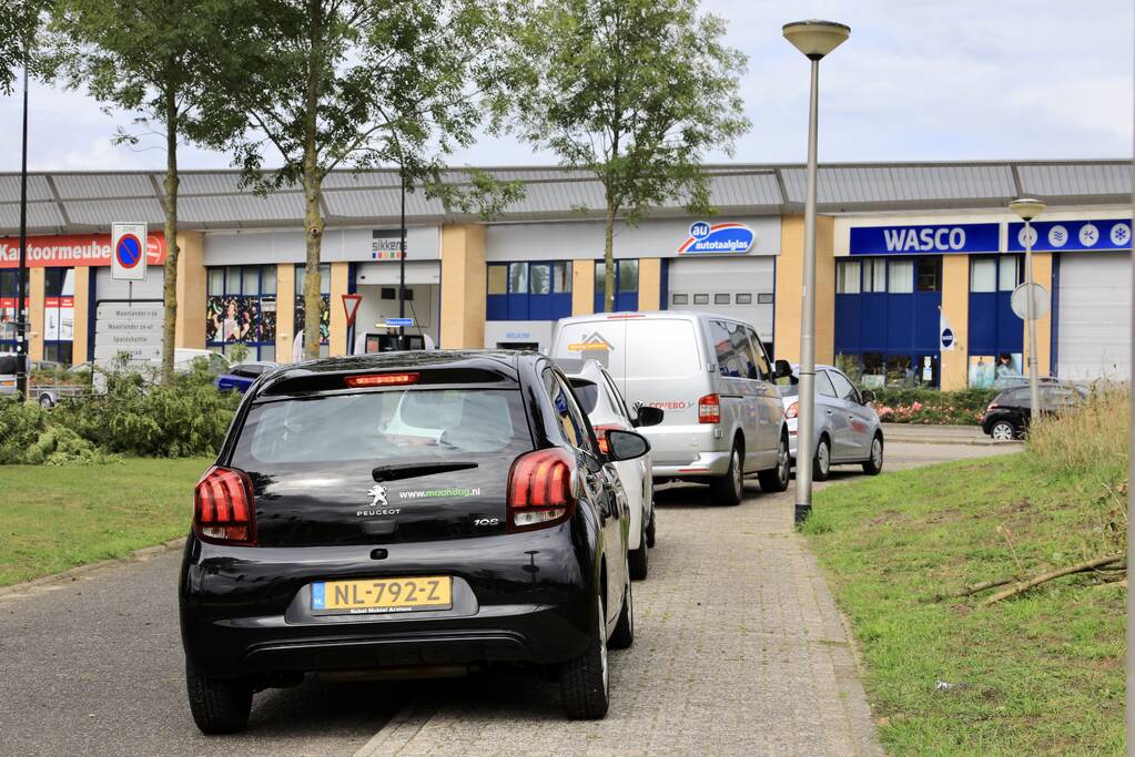 Kop-staartbotsing voor stoplicht