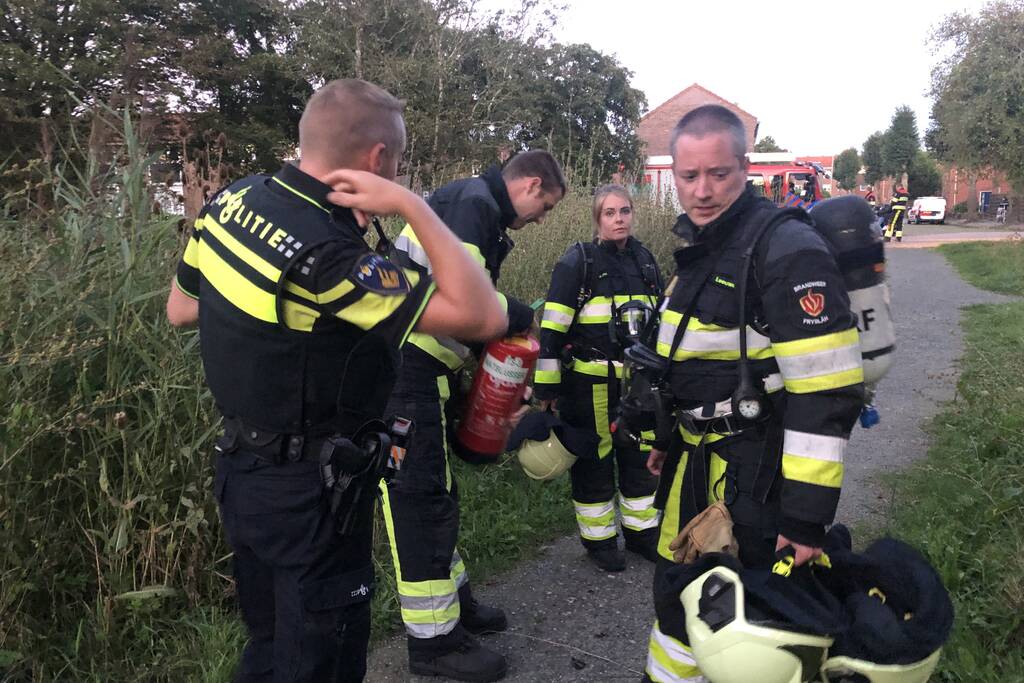 Berg rommel in brand