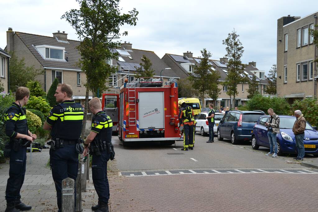 Brand in keuken van woning