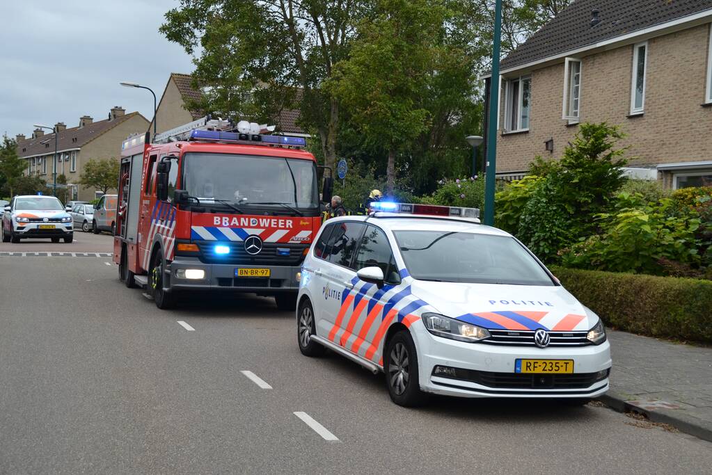 Brand in keuken van woning