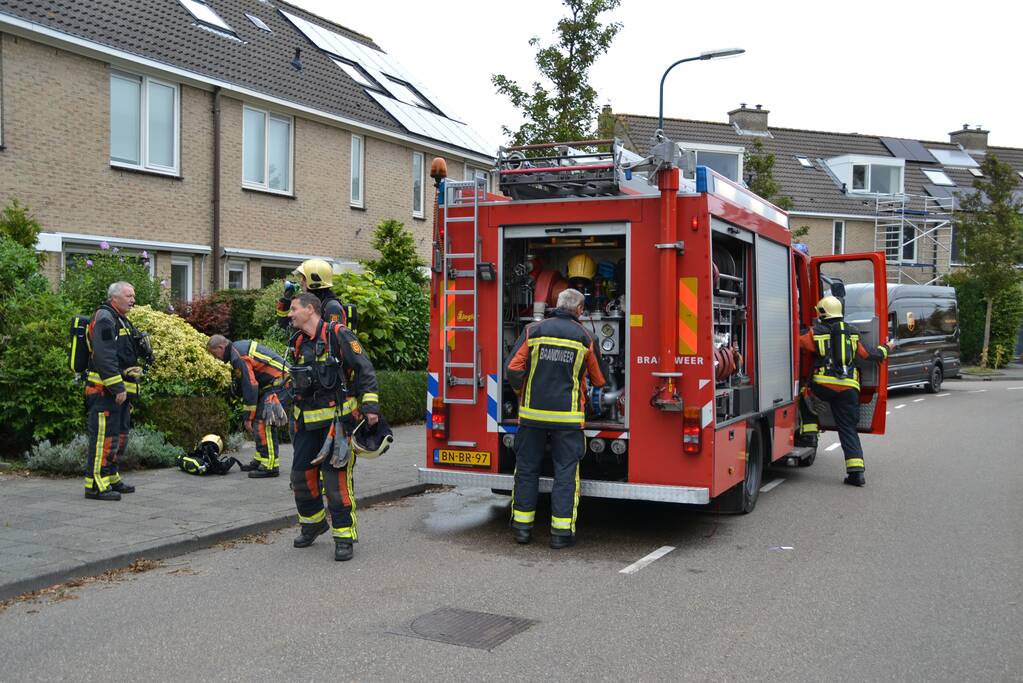 Brand in keuken van woning