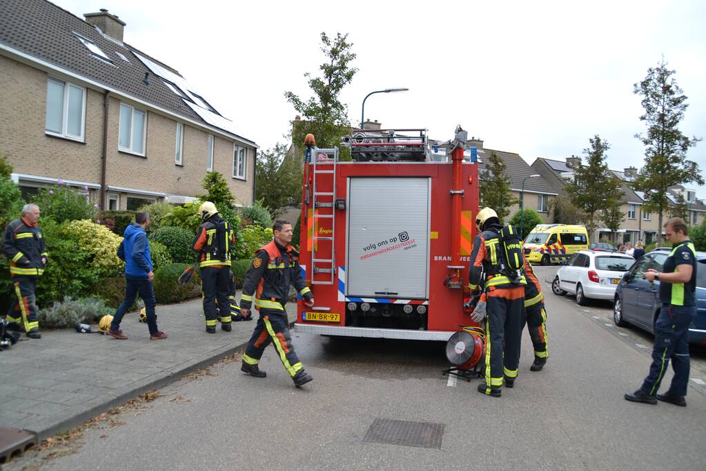 Brand in keuken van woning