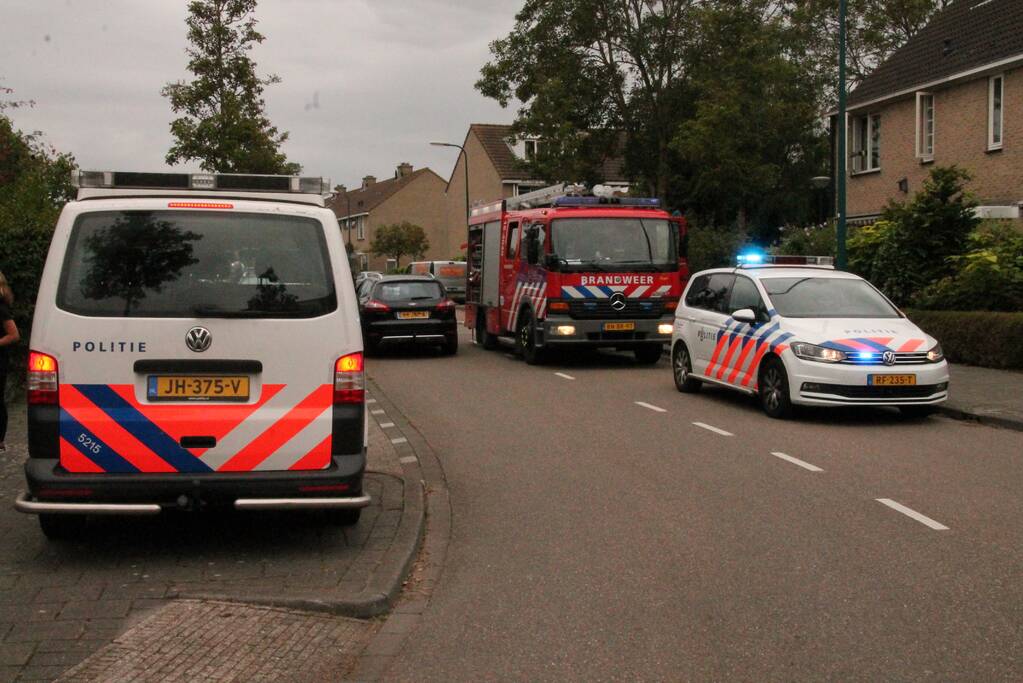 Brand in keuken van woning