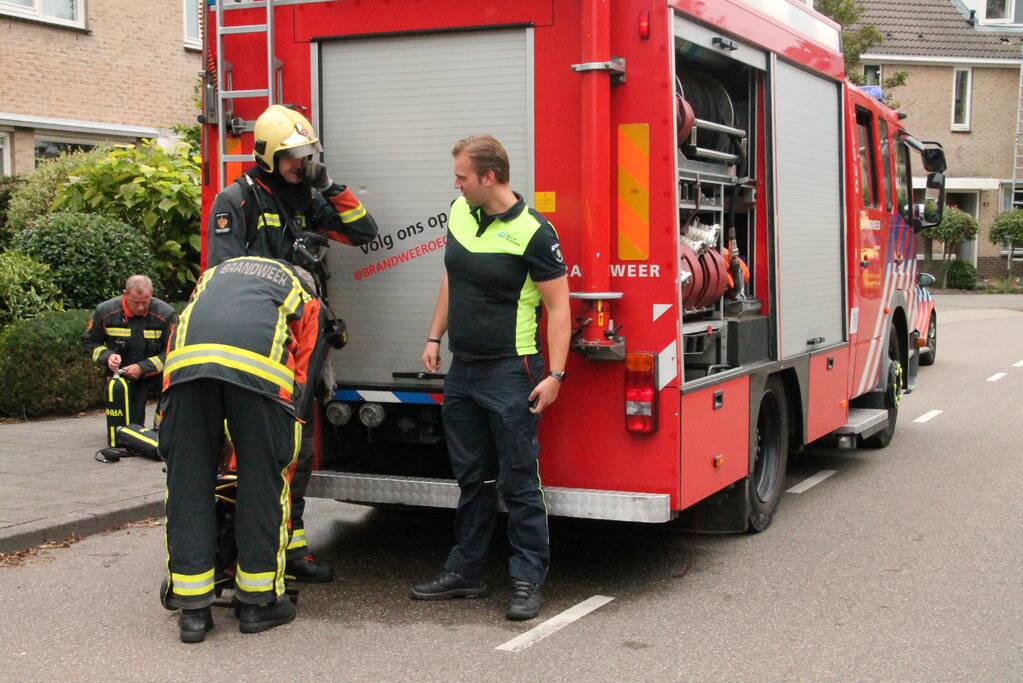 Brand in keuken van woning
