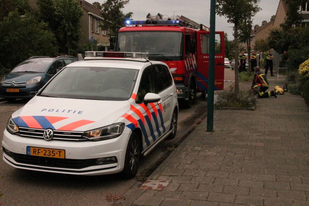 Brand in keuken van woning