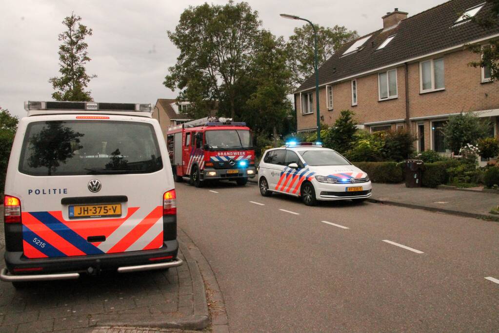 Brand in keuken van woning
