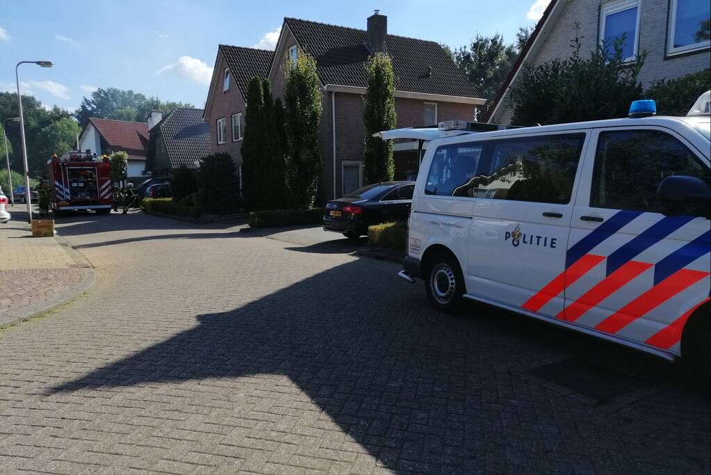 Veel rook bij brand in woning