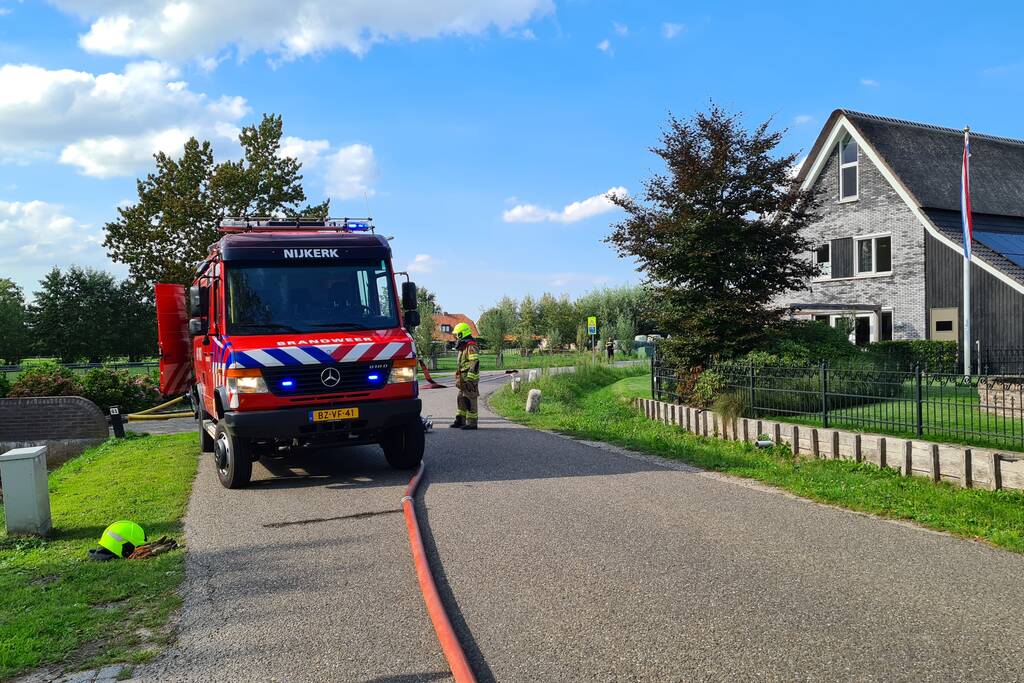 Veel rook bij brand in vrijstaande woning