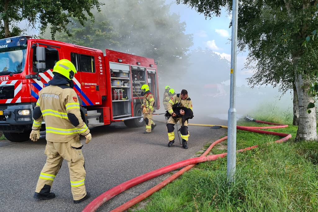Veel rook bij brand in vrijstaande woning