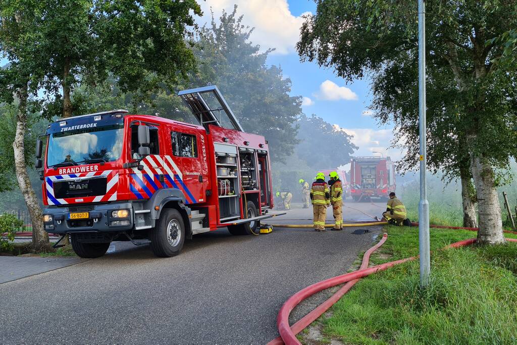 Veel rook bij brand in vrijstaande woning