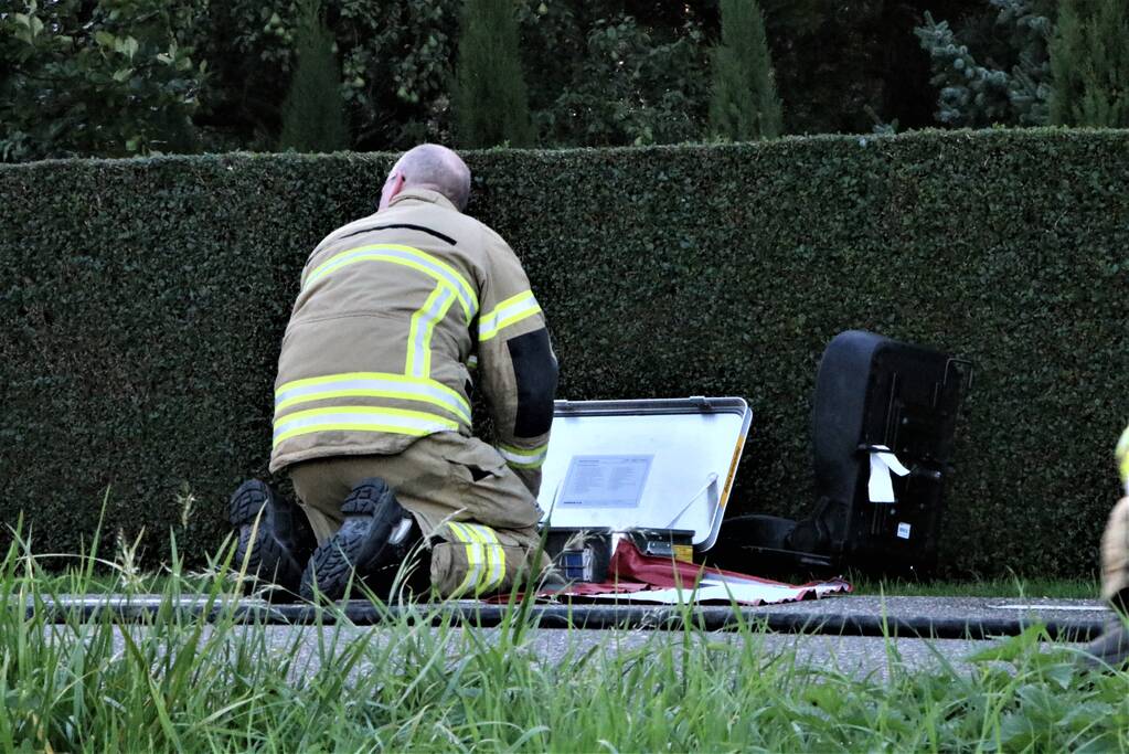 Scootmobiel vliegt in brand