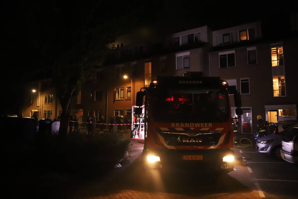 Flinke brand in kelderbox