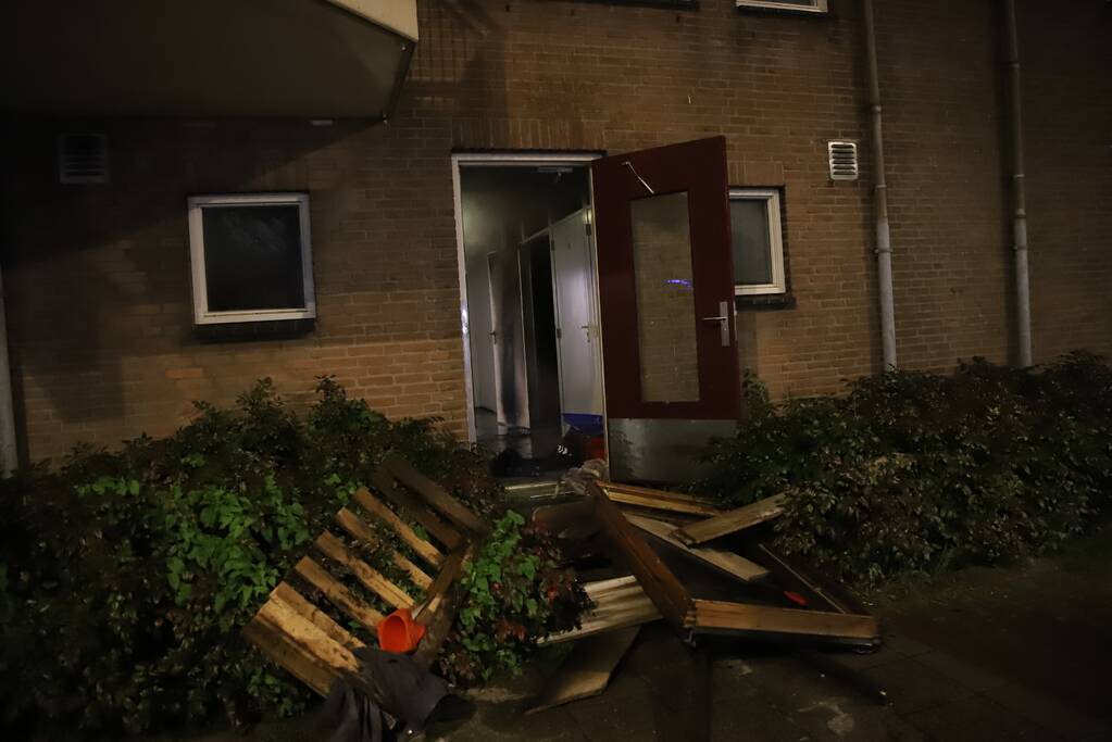 Flinke brand in kelderbox