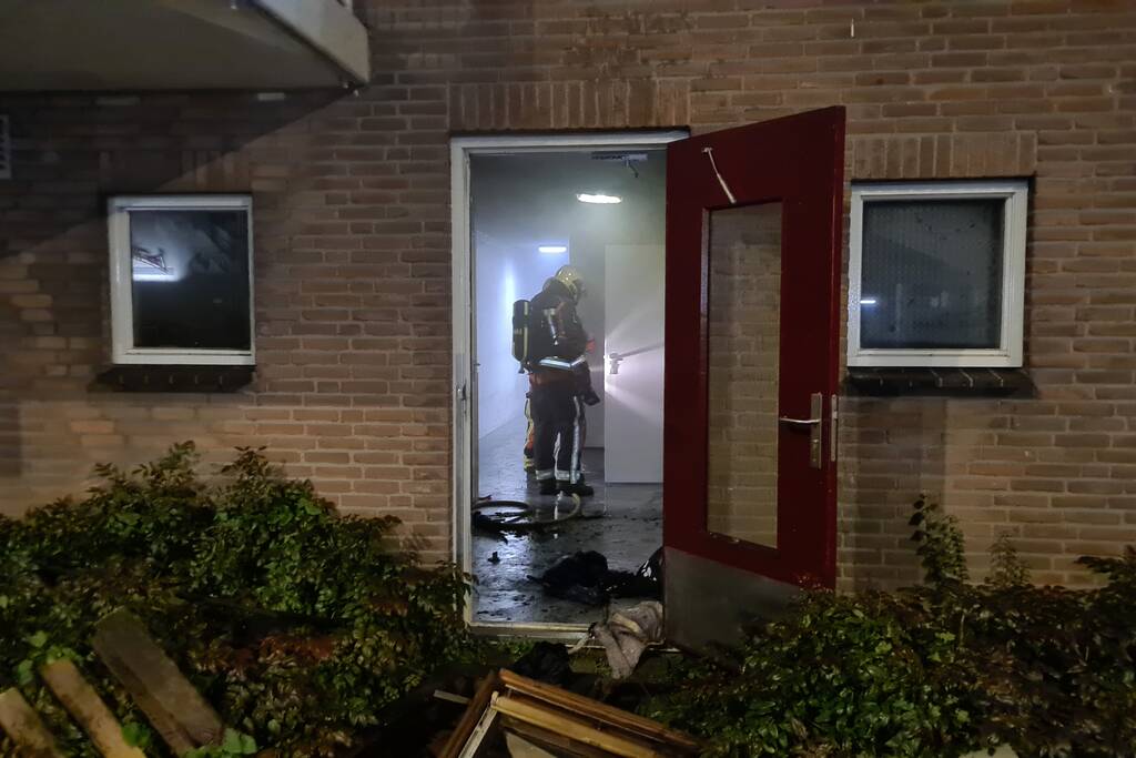 Flinke brand in kelderbox