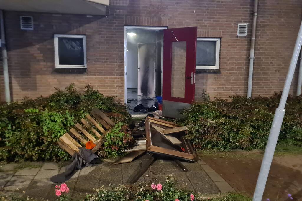 Flinke brand in kelderbox