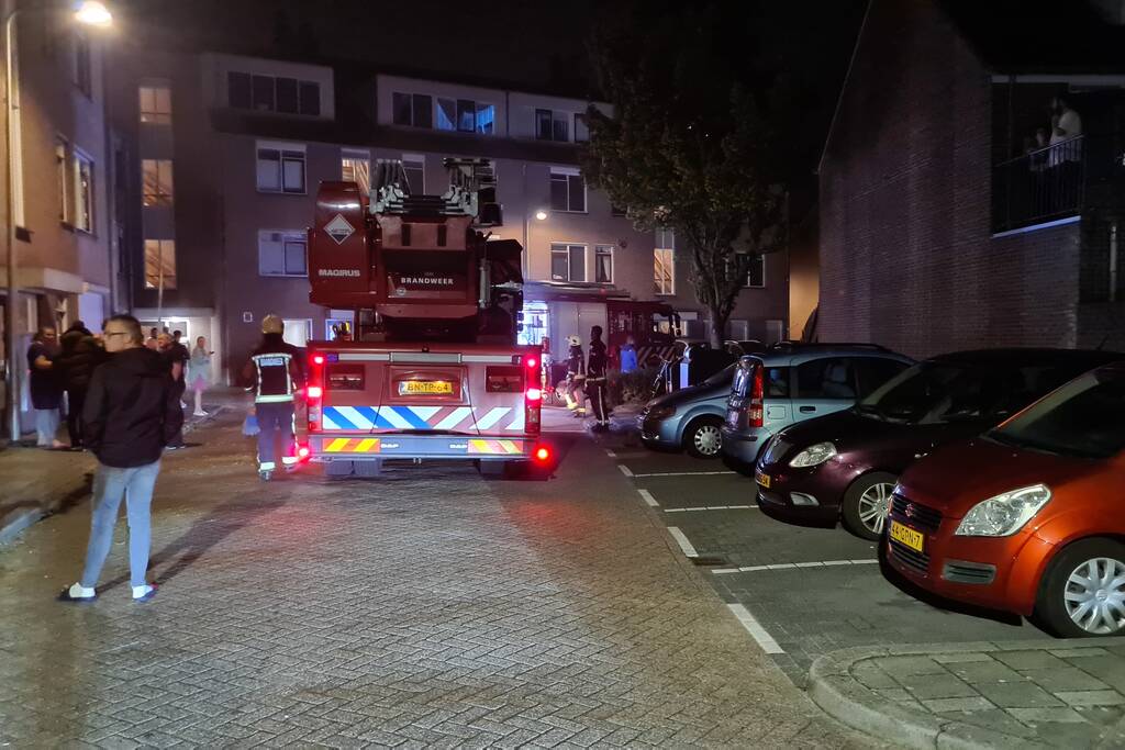 Flinke brand in kelderbox