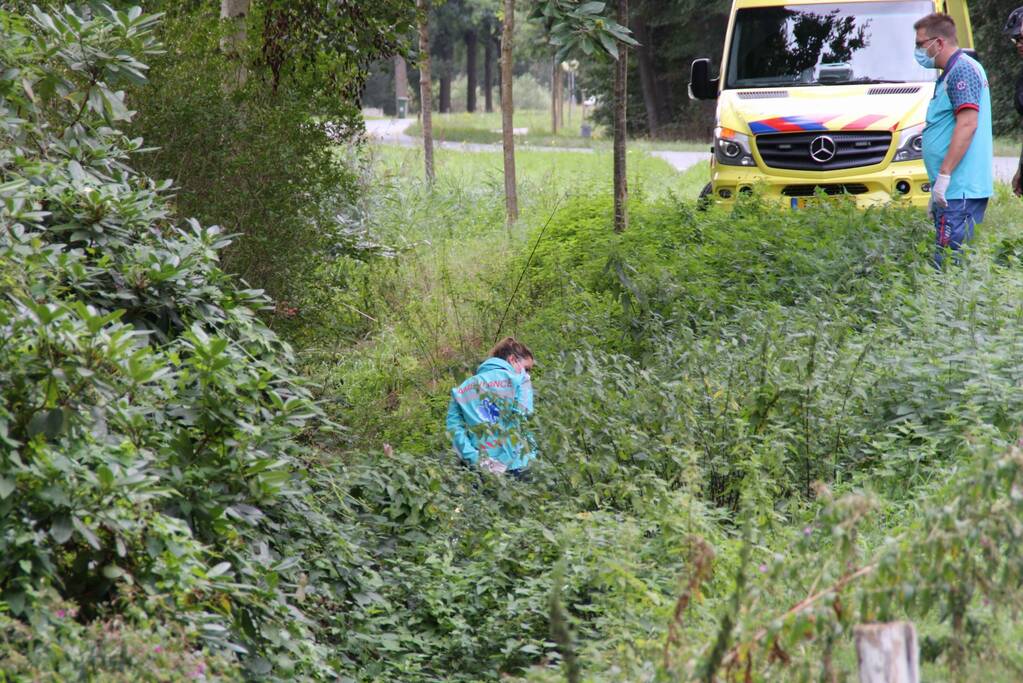 Persoon in greppel gevallen