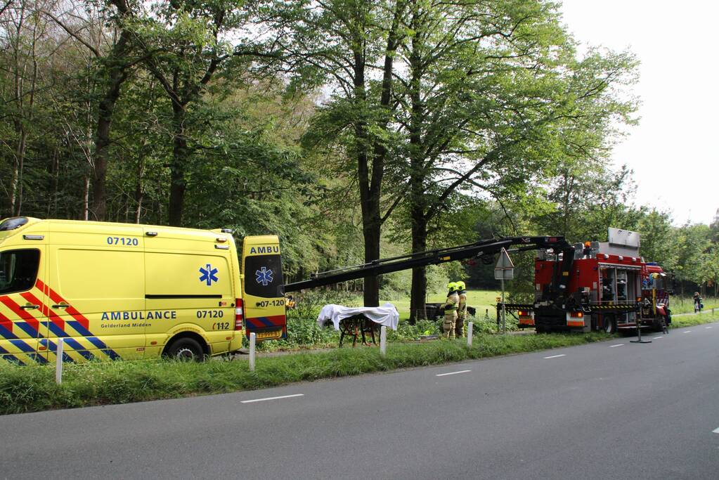 Persoon in greppel gevallen