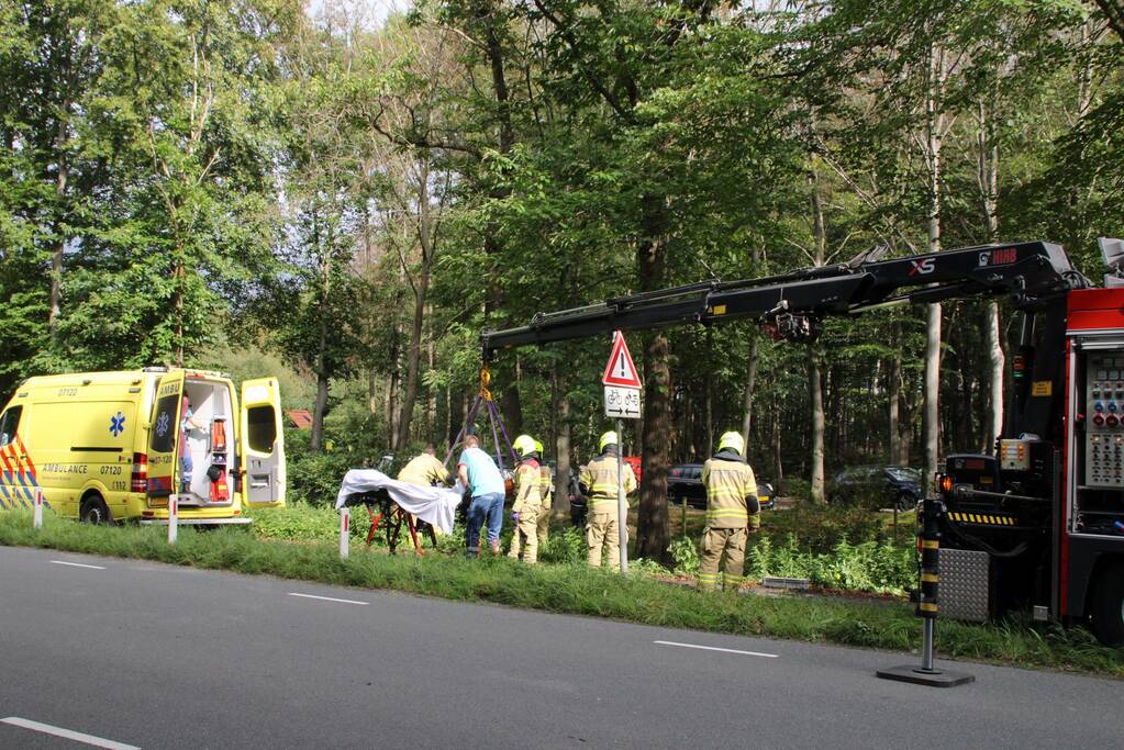 Persoon in greppel gevallen