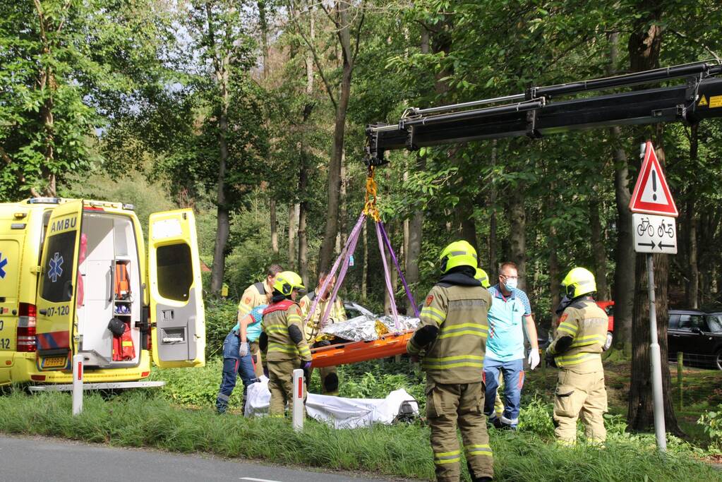 Persoon in greppel gevallen